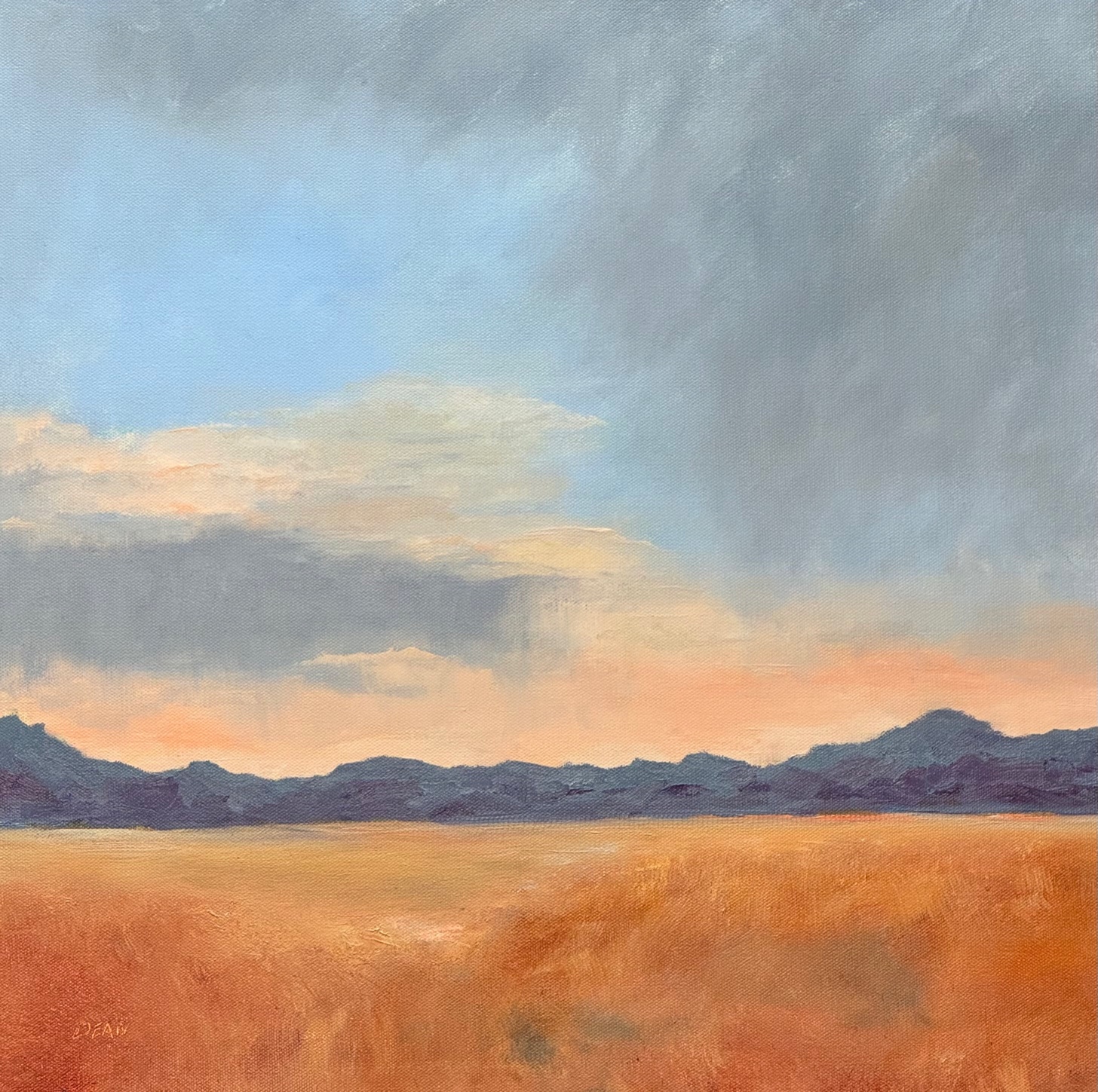 Mary Louise Dean<br />
Peachy Keen<br />
20x20 Oil on Canvas
